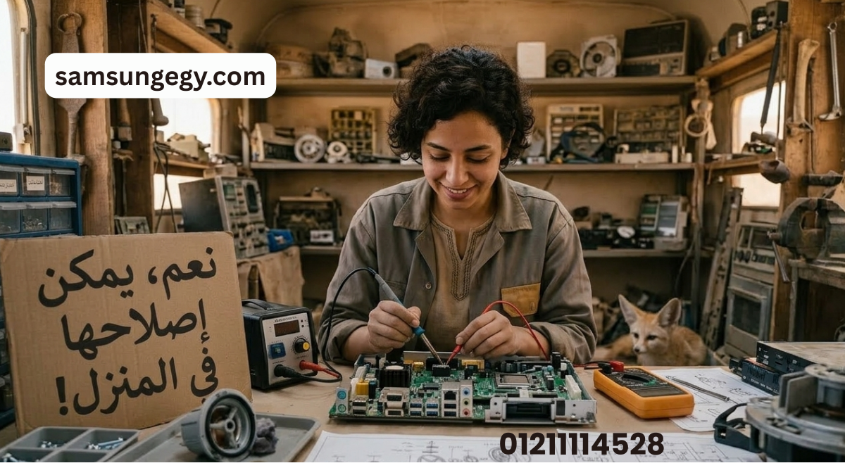 هل يمكن حل مشكلة غسالة سامسونج لا تعصر في المنزل؟